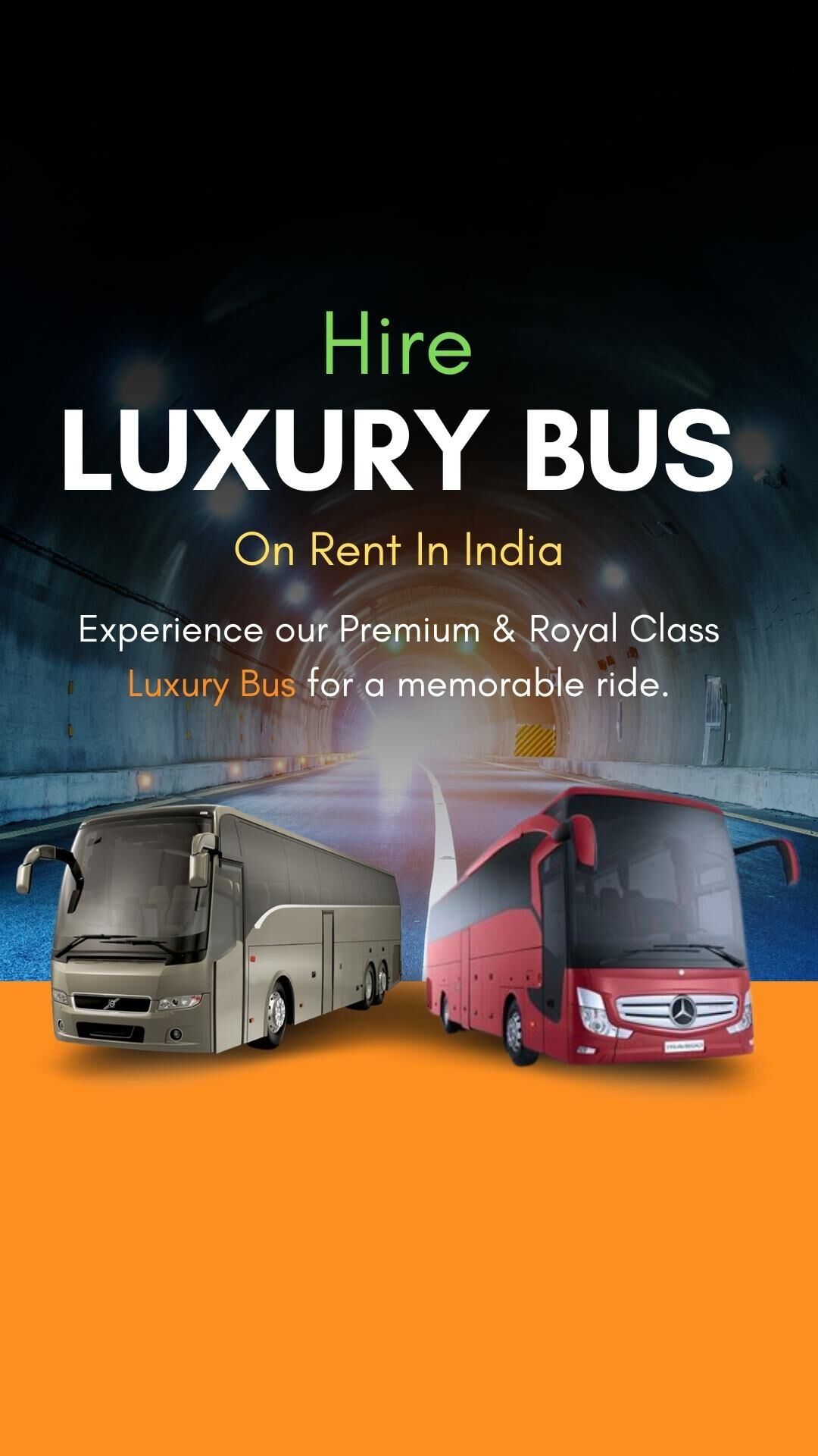 52 seater A/C BUS rental, Delhi at Rs 10000/day in Delhi